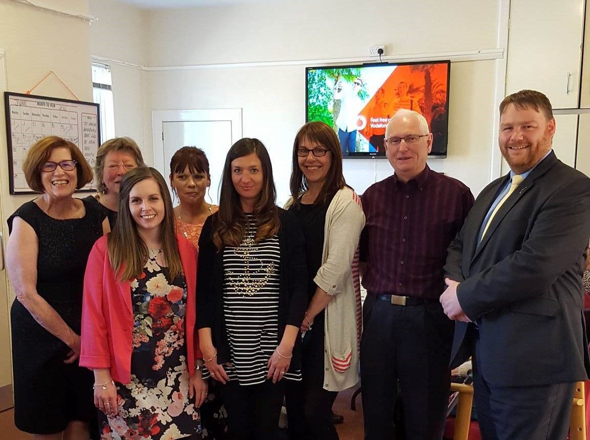 A photo of staff members from St David's Bradbury Day Centre in Edinburgh